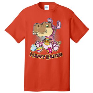 Funny Happy Easter Dinosaur Easter Bunny Costume Tall T-Shirt