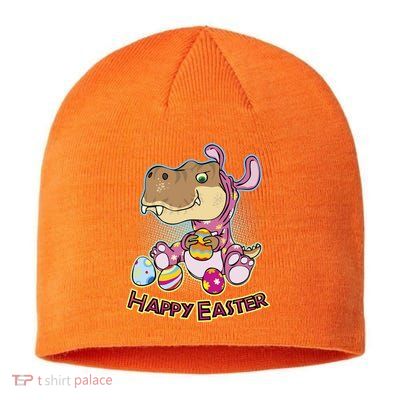 Funny Happy Easter Dinosaur Easter Bunny Costume Sustainable Beanie