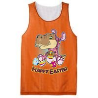 Funny Happy Easter Dinosaur Easter Bunny Costume Mesh Reversible Basketball Jersey Tank