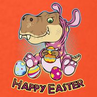 Funny Happy Easter Dinosaur Easter Bunny Costume Mesh Reversible Basketball Jersey Tank