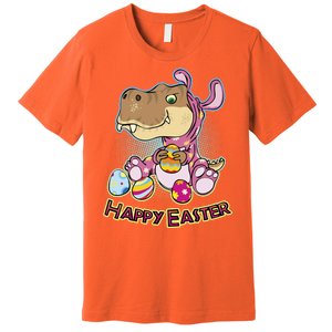 Funny Happy Easter Dinosaur Easter Bunny Costume Premium T-Shirt