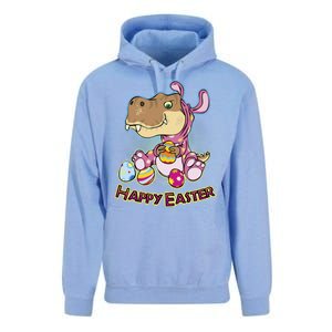 Funny Happy Easter Dinosaur Easter Bunny Costume Unisex Surf Hoodie