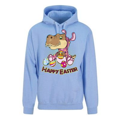 Funny Happy Easter Dinosaur Easter Bunny Costume Unisex Surf Hoodie