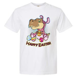 Funny Happy Easter Dinosaur Easter Bunny Costume Garment-Dyed Heavyweight T-Shirt