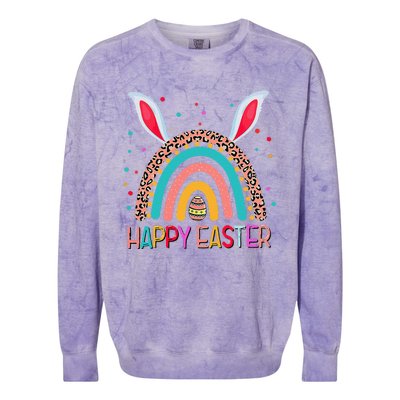 Funny Happy Easter Y'all Rainbow Funny Gnome Colorblast Crewneck Sweatshirt