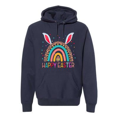 Funny Happy Easter Y'all Rainbow Funny Gnome Premium Hoodie