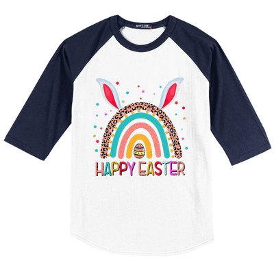 Funny Happy Easter Y'all Rainbow Funny Gnome Baseball Sleeve Shirt