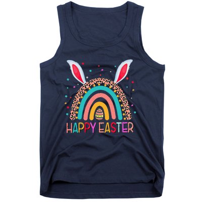 Funny Happy Easter Y'all Rainbow Funny Gnome Tank Top