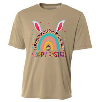 Funny Happy Easter Y'all Rainbow Funny Gnome Cooling Performance Crew T-Shirt