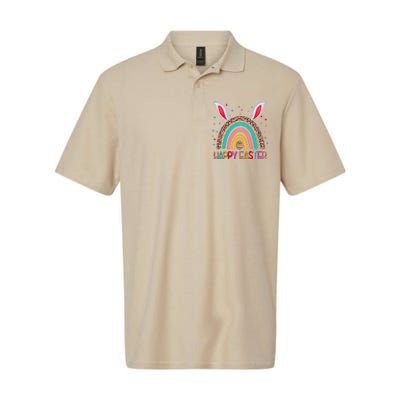 Funny Happy Easter Y'all Rainbow Funny Gnome Softstyle Adult Sport Polo