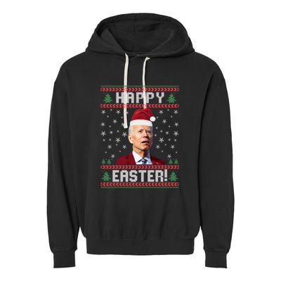 Funny Happy Easter Ugly Christmas Sweater Meaningful Gift Garment-Dyed Fleece Hoodie
