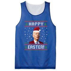 Funny Happy Easter Ugly Christmas Sweater Meaningful Gift Mesh Reversible Basketball Jersey Tank