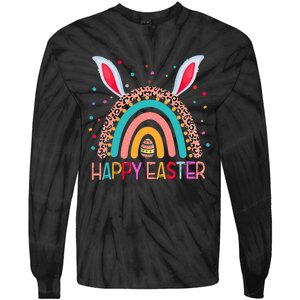 Funny Happy Easter Y'all Rainbow Funny Gnome Tie-Dye Long Sleeve Shirt