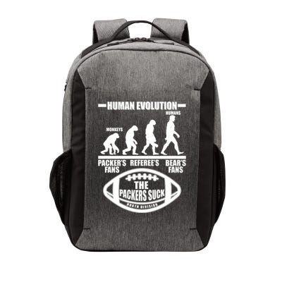 Funny Human Evolution Football Fan Vector Backpack