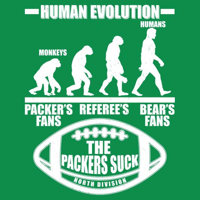 Funny Human Evolution Football Fan Sweatshirt