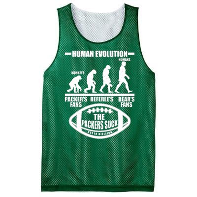 Funny Human Evolution Football Fan Mesh Reversible Basketball Jersey Tank