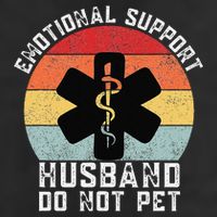 Funny Husband Emotional Support Husband Do Not Pet 11oz C Handle Ceramic Mug