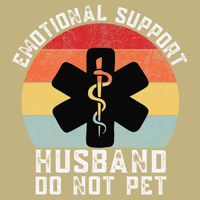 Funny Husband Emotional Support Husband Do Not Pet Polo