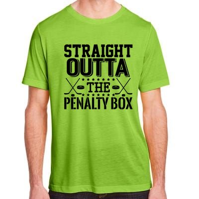 Funny Hockey Enforcer Straight Outta The Penalty Box Cool Gift Adult ChromaSoft Performance T-Shirt