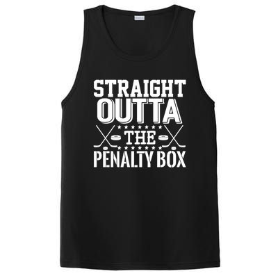 Funny Hockey Enforcer Straight Outta The Penalty Box Cool Gift PosiCharge Competitor Tank