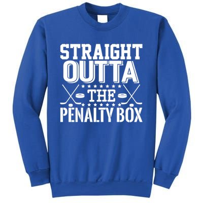 Funny Hockey Enforcer Straight Outta The Penalty Box Cool Gift Sweatshirt