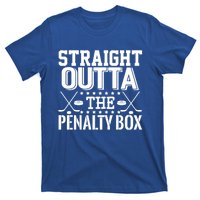 Funny Hockey Enforcer Straight Outta The Penalty Box Cool Gift T-Shirt