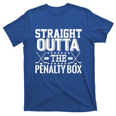 Funny Hockey Enforcer Straight Outta The Penalty Box Cool Gift T-Shirt