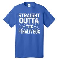 Funny Hockey Enforcer Straight Outta The Penalty Box Cool Gift Tall T-Shirt