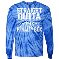 Funny Hockey Enforcer Straight Outta The Penalty Box Cool Gift Tie-Dye Long Sleeve Shirt