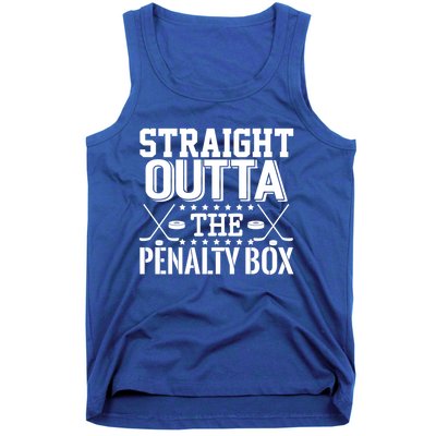 Funny Hockey Enforcer Straight Outta The Penalty Box Cool Gift Tank Top