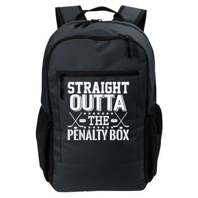 Funny Hockey Enforcer Straight Outta The Penalty Box Cool Gift Daily Commute Backpack