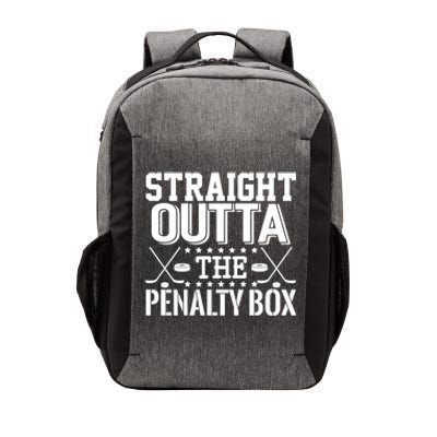 Funny Hockey Enforcer Straight Outta The Penalty Box Cool Gift Vector Backpack