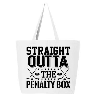 Funny Hockey Enforcer Straight Outta The Penalty Box Cool Gift 25L Jumbo Tote