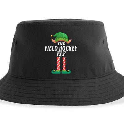 Field Hockey Elf Christmas Pajamas For Family Matching Elf Cute Gift Sustainable Bucket Hat