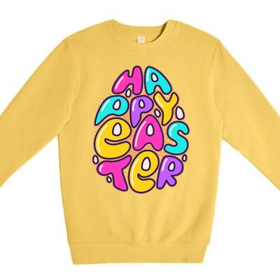 Funny Happy Easter Egg Premium Crewneck Sweatshirt