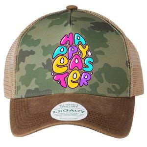 Funny Happy Easter Egg Legacy Tie Dye Trucker Hat