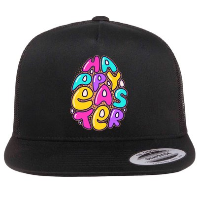 Funny Happy Easter Egg Flatbill Hat