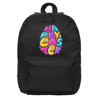 Funny Happy Easter Egg 16 in Basic Backpack