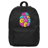 Funny Happy Easter Egg 16 in Basic Backpack