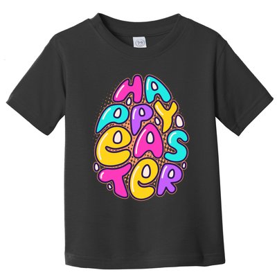 Funny Happy Easter Egg Toddler T-Shirt