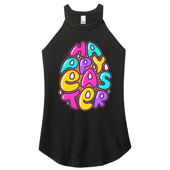 Funny Happy Easter Egg Women's Perfect Tri Rocker Tank