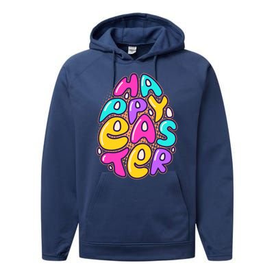 Funny Happy Easter Egg Performance Fleece Hoodie