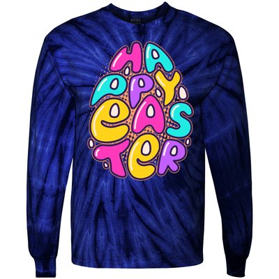 Funny Happy Easter Egg Tie-Dye Long Sleeve Shirt