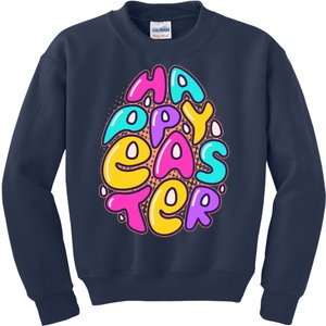 Funny Happy Easter Egg Kids Sweatshirt