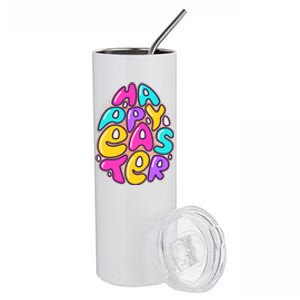 Funny Happy Easter Egg Stainless Steel Tumbler