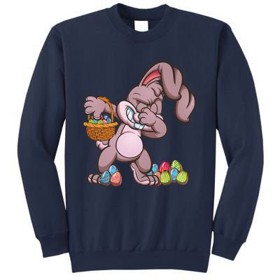 Funny Happy Easter Dabbing Bunny Basket Eggs Sweatshirt