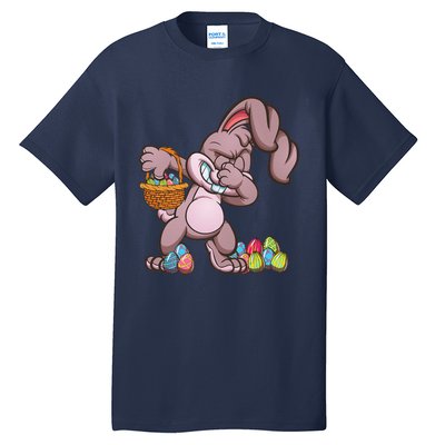 Funny Happy Easter Dabbing Bunny Basket Eggs Tall T-Shirt