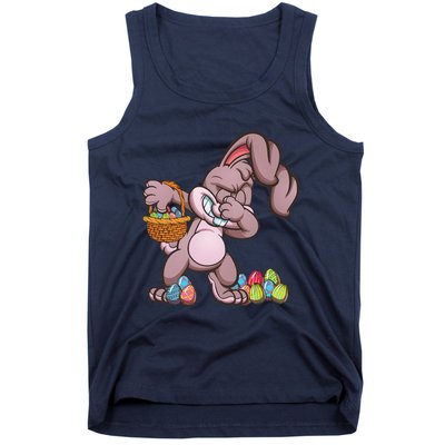 Funny Happy Easter Dabbing Bunny Basket Eggs Tank Top