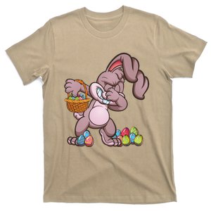 Funny Happy Easter Dabbing Bunny Basket Eggs T-Shirt