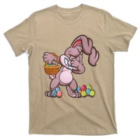 Funny Happy Easter Dabbing Bunny Basket Eggs T-Shirt